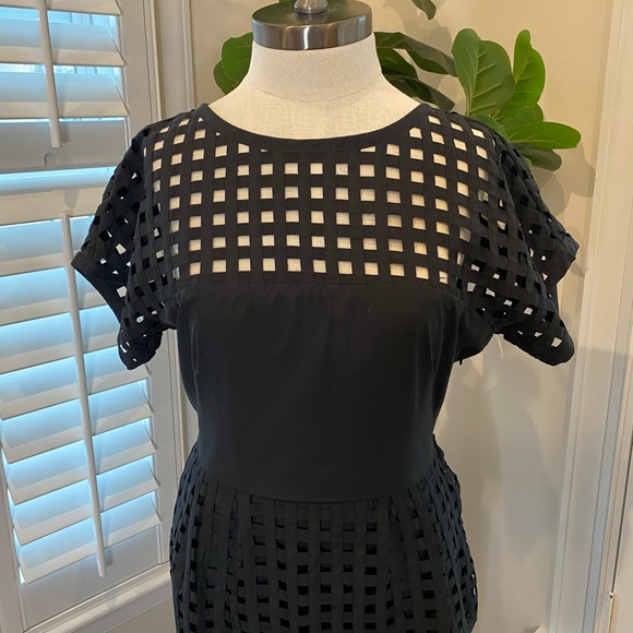 Lela Rose black peplum dress size 8 - Picture 5 of 16